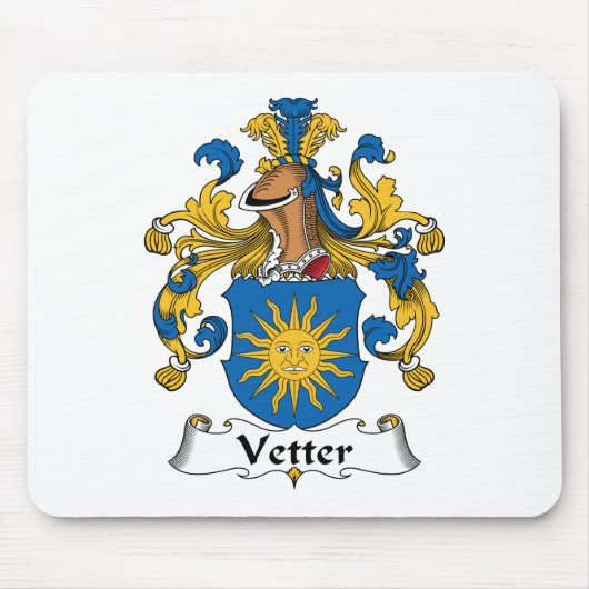 Vetter Family Crest Muismat (Voorkant)