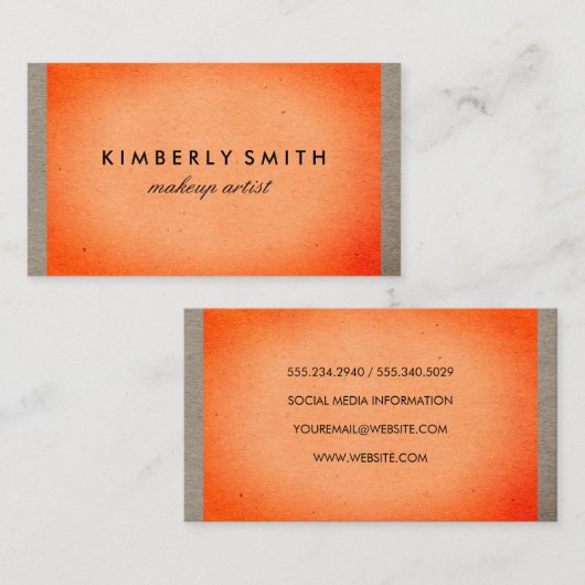 Vettextuur Visitekaartje (Voorkant / Achterkant)