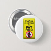 Vettig eten niet ronde button 5,7 cm (Voorkant /achterkant)