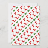 Vettipografieherten, kerstfeestfeest met drie jaar kaart (Achterkant)