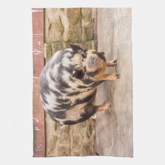 Vetvarkens Theedoek (Verticaal)