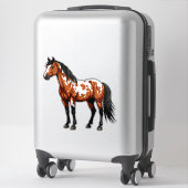 Vetverfpaard Sticker (Koffer)