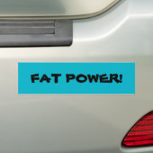 vetvermogen bij bumper bumpersticker (Op auto)