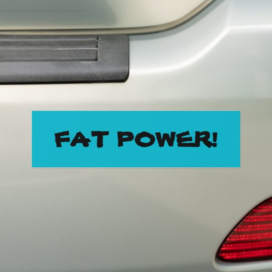 vetvermogen bij bumper bumpersticker (Op auto)
