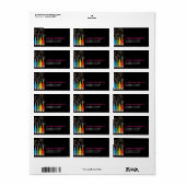 Vetvethuis Bubbly Vieringen Adreslabels Etiket (Full Sheet)