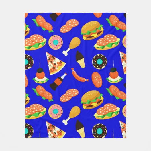 Vetvoeding Frenzy Fleece Deken (Voorkant)