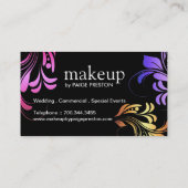 Vetvormig artistieke Visitekaartjes (Achterkant)