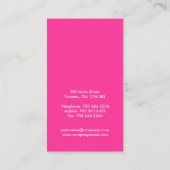 Vetvormig artistieke Visitekaartjes (Achterkant)