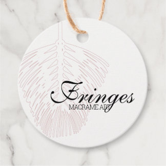 Vetvormig ontwerp-macrame Art Hang Label