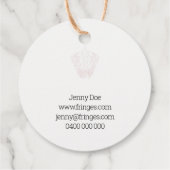 Vetvormig ontwerp-macrame Art Hang Label (Achterkant)