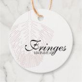 Vetvormig ontwerp-macrame Art Hang Label (Voorkant)