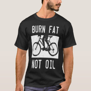 Vetvrij brandend afval van MTB-fietsenfietsers BiB T-shirt