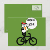 Vetvrije olie briefkaart (Voorkant / Achterkant)