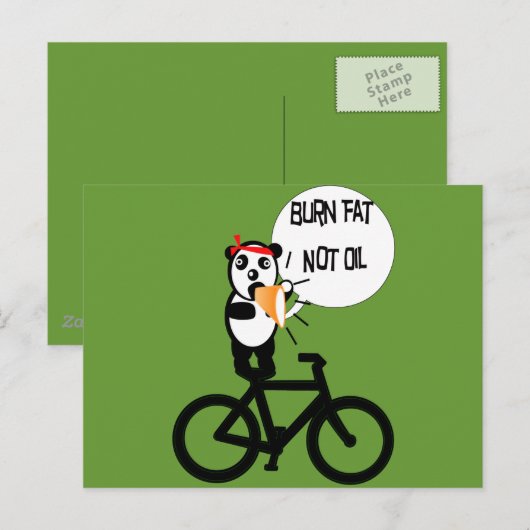 Vetvrije olie briefkaart (Voorkant / Achterkant)