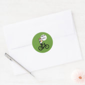 Vetvrije olie ronde sticker (Envelop)