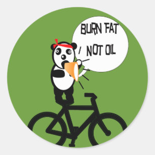 Vetvrije olie ronde sticker
