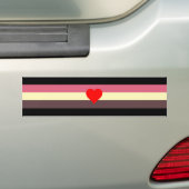 Vetvrouwstrotsvlag Bumpersticker (Op auto)