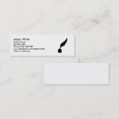 Vetvulinkschrijfmachine Mini Visitekaartje (Voorkant / Achterkant)