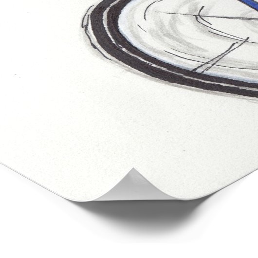 Vetwielrenner Poster (Hoek)