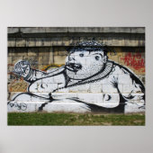 Vetwitte Man Poster (Voorkant)