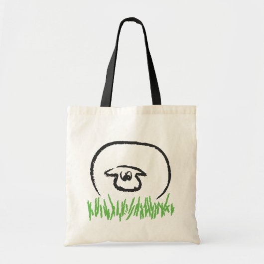 Vetwitte schapen tote bag (Voorkant)