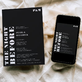 Vetzwart, zwart trouwrepetitief diner kaart