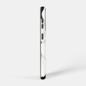 Vetzwarte en witte bloemen samsung galaxy hoesje (Rechterkant)