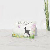 veulen en vlinderpaard Dank u kaarten (Voorkant)