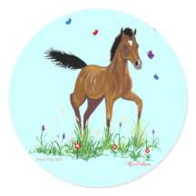 Veulen en Vlinders Stickers