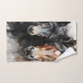 Veulen met zijn moeder bad handdoek (Handdoek)