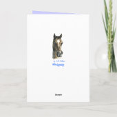 veulen nieuwe baby kaart (Achterkant)