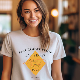 Veuve Before Vows Bachelorette Weekend Bruid T-shirt