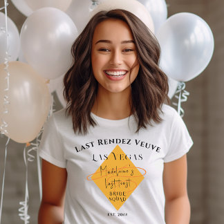 Veuve Before Vows Bachelorette Weekend Bruidsmeisj T-shirt