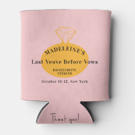 Veuve Before Vows Bachelorette-weekendprogramma Blikjeskoeler