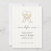 Veuve Before Vows Bridal Shower Invitation Kaart (Voorkant)