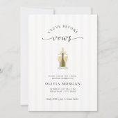 Veuve Before Vows Elegante Champagne Bruidsfeest B Kaart (Voorkant)
