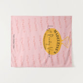 Veuve voor geloften Bachelorette Photobooth Achter Wandkleed (Voorkant (horizontaal))