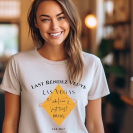 Veuve voor geloften Bachelorette Weekend Bride T-shirt