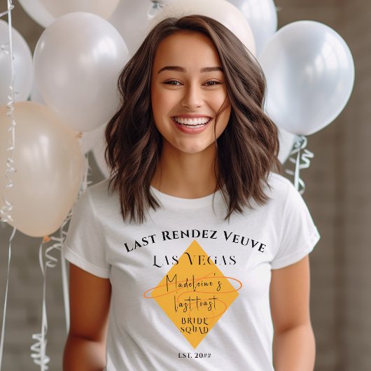 Veuve voor geloften Bachelorette Weekend Bruid Squ T-shirt