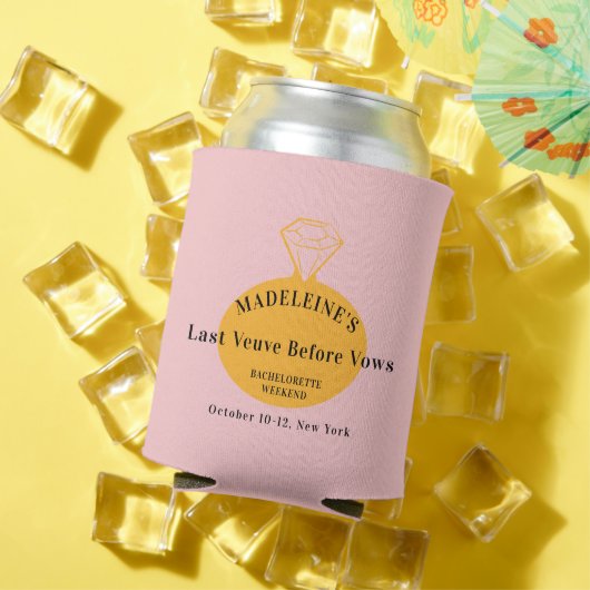 Veuve voor geloften Bachelorette Weekend Route Blikjeskoeler (Insitu Zomer)