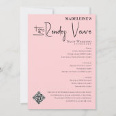 Veuve voor geloften Bachelorette Weekend Route Kaart (Achterkant)