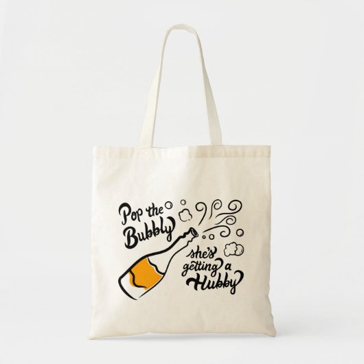 Veuve voor geloften: Champagne Bachelorette Tote Bag (Voorkant)