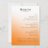 Veuve voor geloften Champagne Tower Bachelorette Kaart (Achterkant)