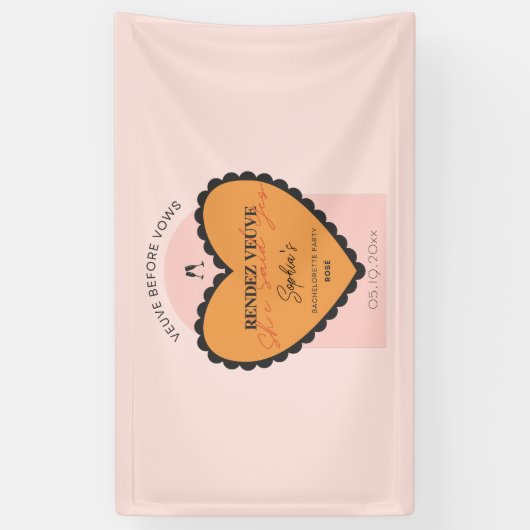 Veuve zweert bij Rendez Veuve, Spandoek (Verticaal)