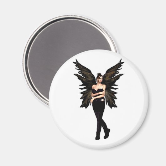 Veuvette Gothic Fairy Magneet (Voorkant / Achterkant)
