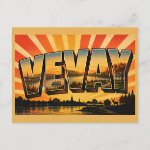 Vevay Indiana Ohio Rivier Rivieroever Park Kunst Briefkaart