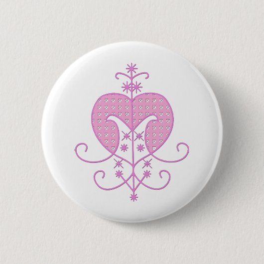 Veve voor Erzulie Freda Ronde Button 5,7 Cm (Voorkant)