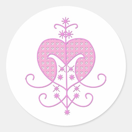 Veve voor Erzulie Freda Ronde Sticker (Voorkant)