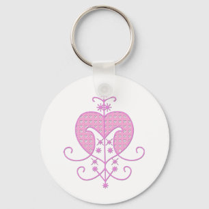 Veve voor Erzulie Freda Sleutelhanger