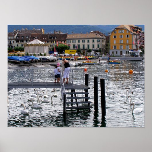 Vevey Lake Genève Poster (Voorkant)